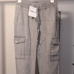 Women's Gray Cargo Pants